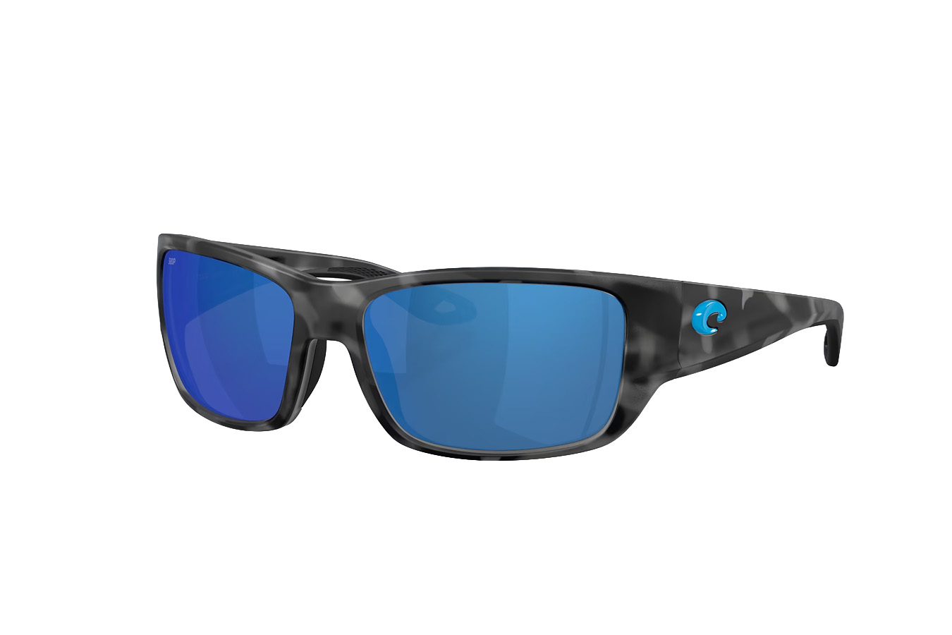 COSTA DEL MAR Schoolie Matte Tiger Shark Frame with Blue Mirror Lenses